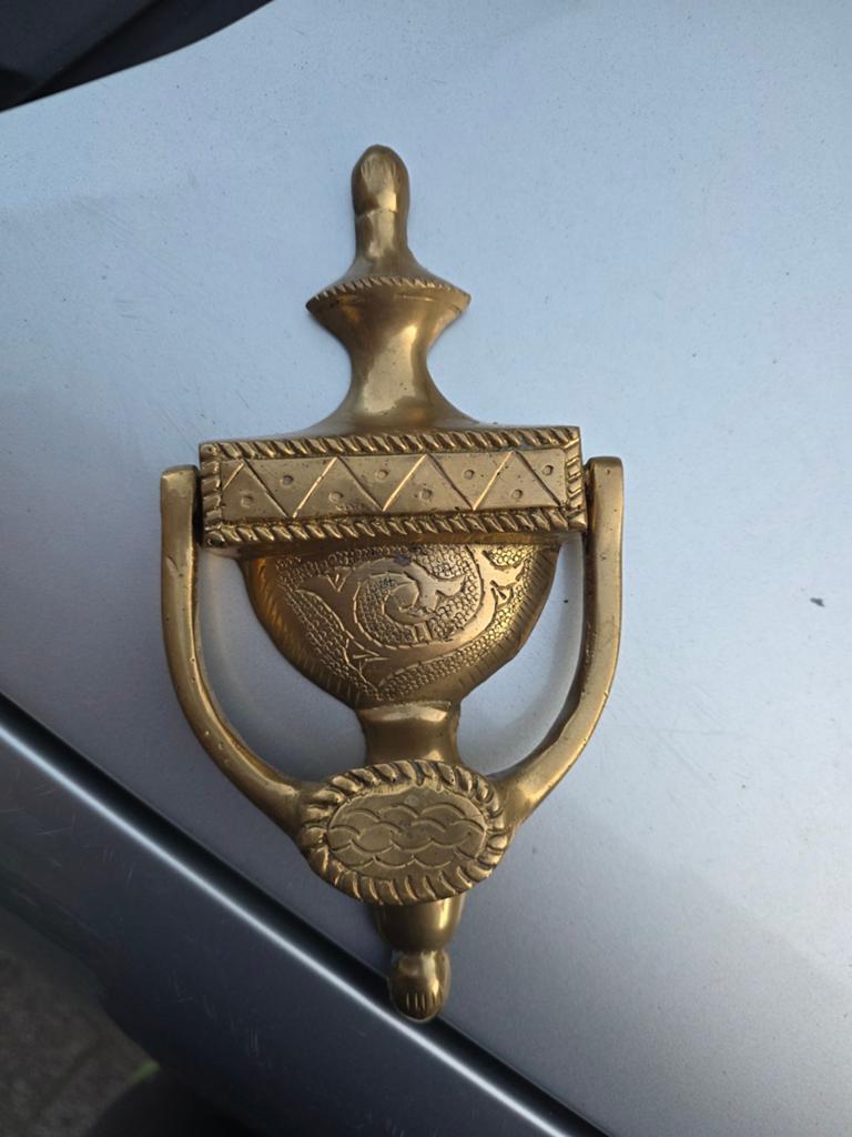 Heurtoir de porte, Enlèvement, Utilisé, Cuivre ou Laiton, Loquet ou Poignée