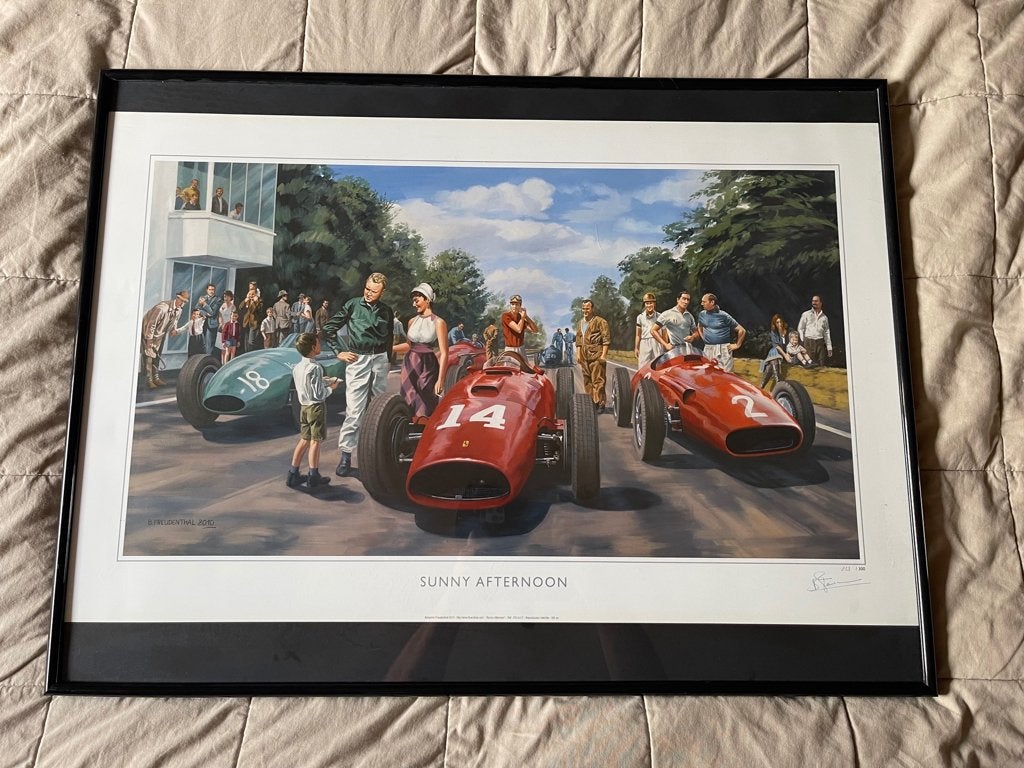 F1 Ferrari print Mike Hawthorn, Collections, Posters & Affiches, Enlèvement ou Envoi, Neuf