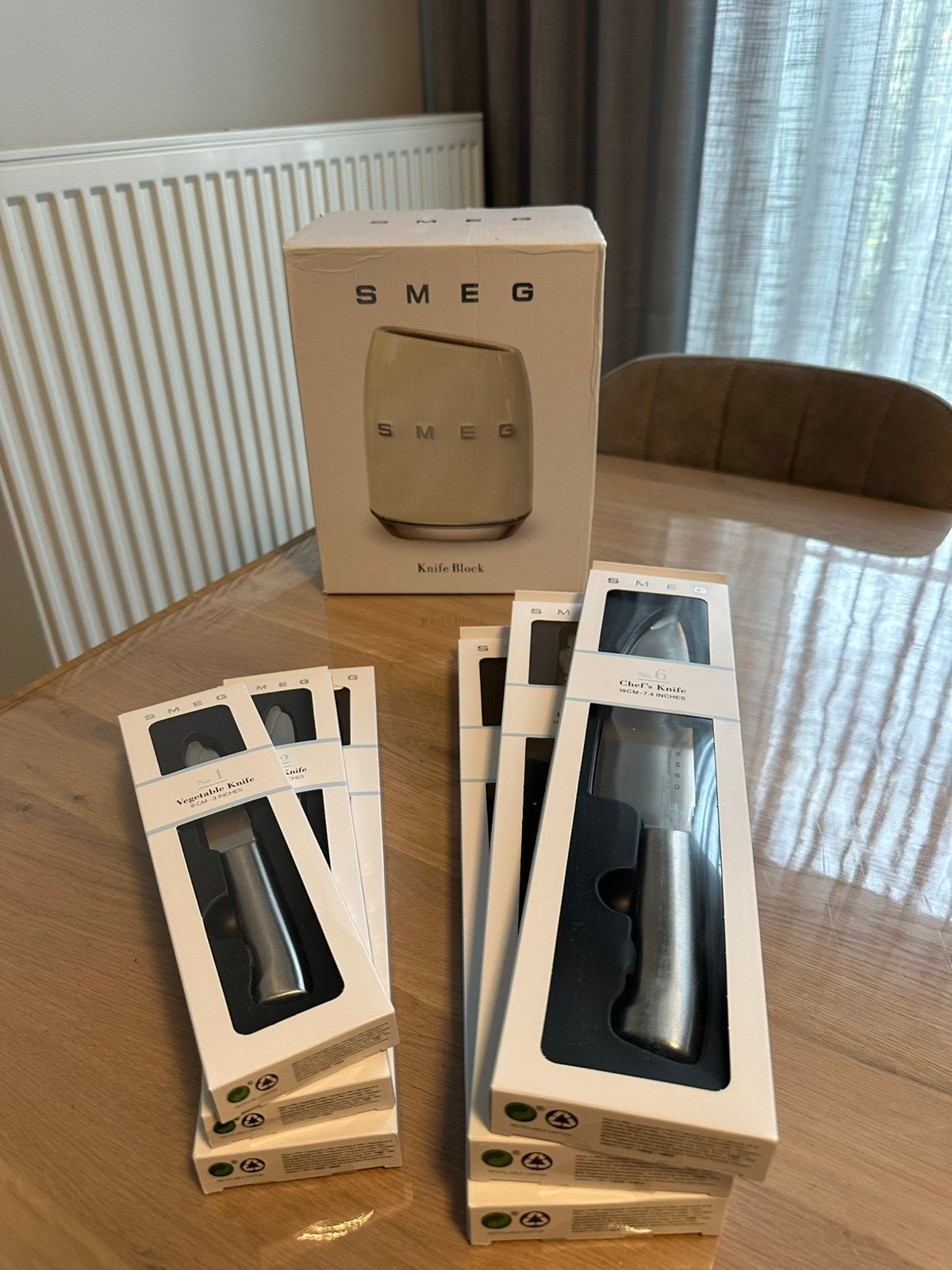 SMEG messen- en keukenaccessoires te koop., Huis en Inrichting, Ophalen of Verzenden, Nieuw