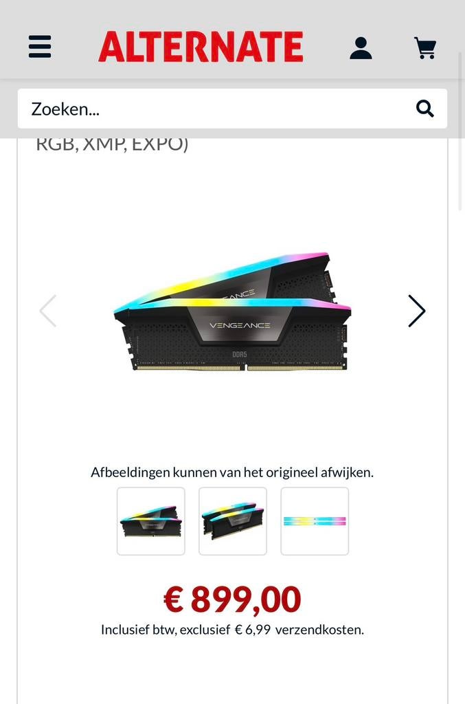 Corsair ddr5 64gb RGB, Computers en Software, RAM geheugen, Ophalen, Zo goed als nieuw, Desktop, DDR5