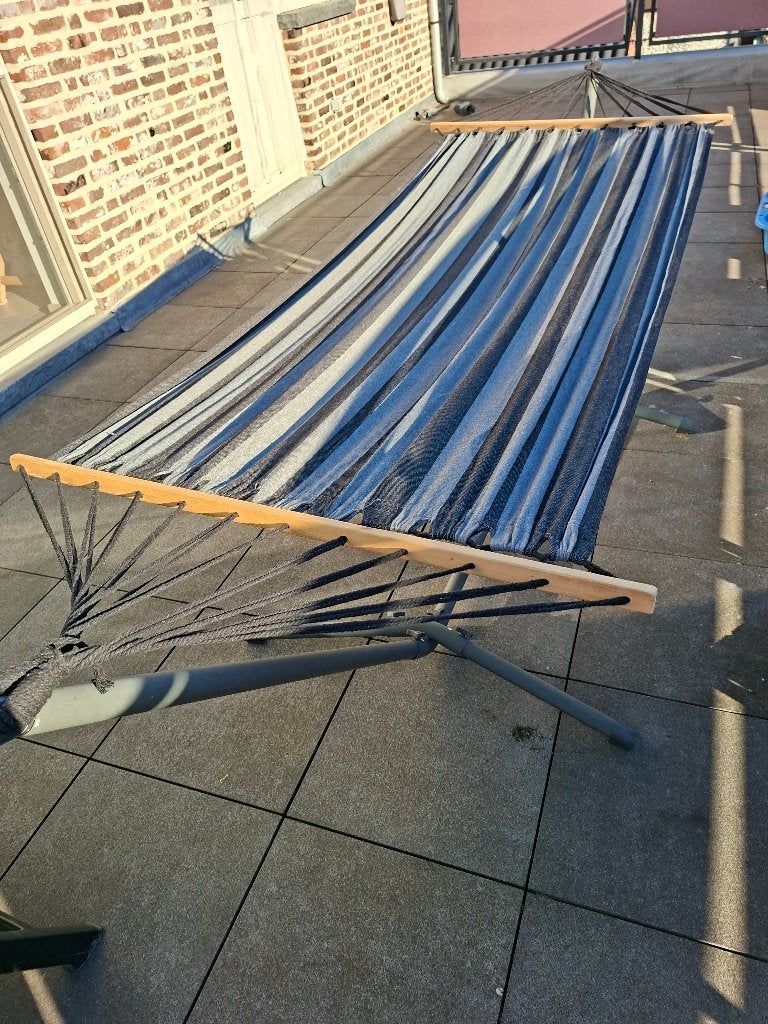 Hangmat, Jardin & Terrasse, Hamacs, Une personne, Avec support, Enlèvement, Utilisé