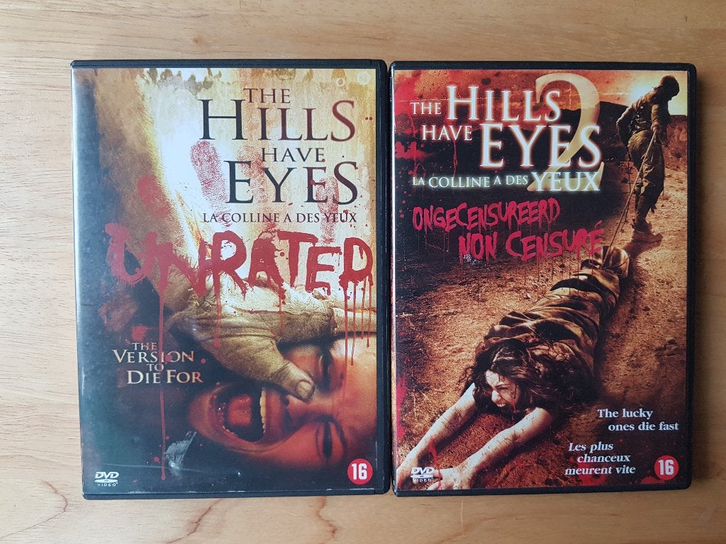 DVD La Colline a des Yeux 1 & 2 (intégrale), CD & DVD, Matériel bonus, Anglais, Gore, Néerlandais