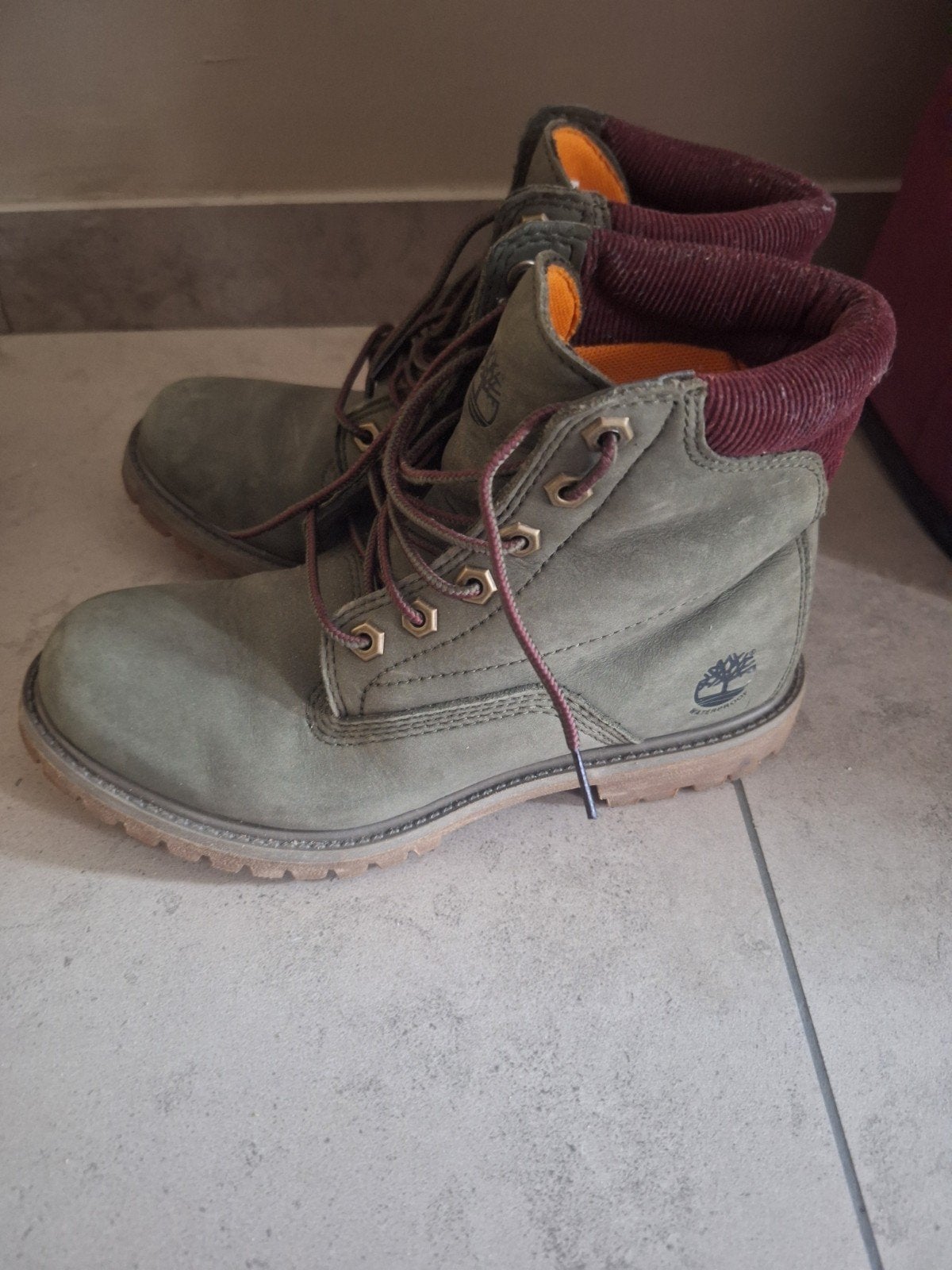 Timberland schoenen, Ophalen