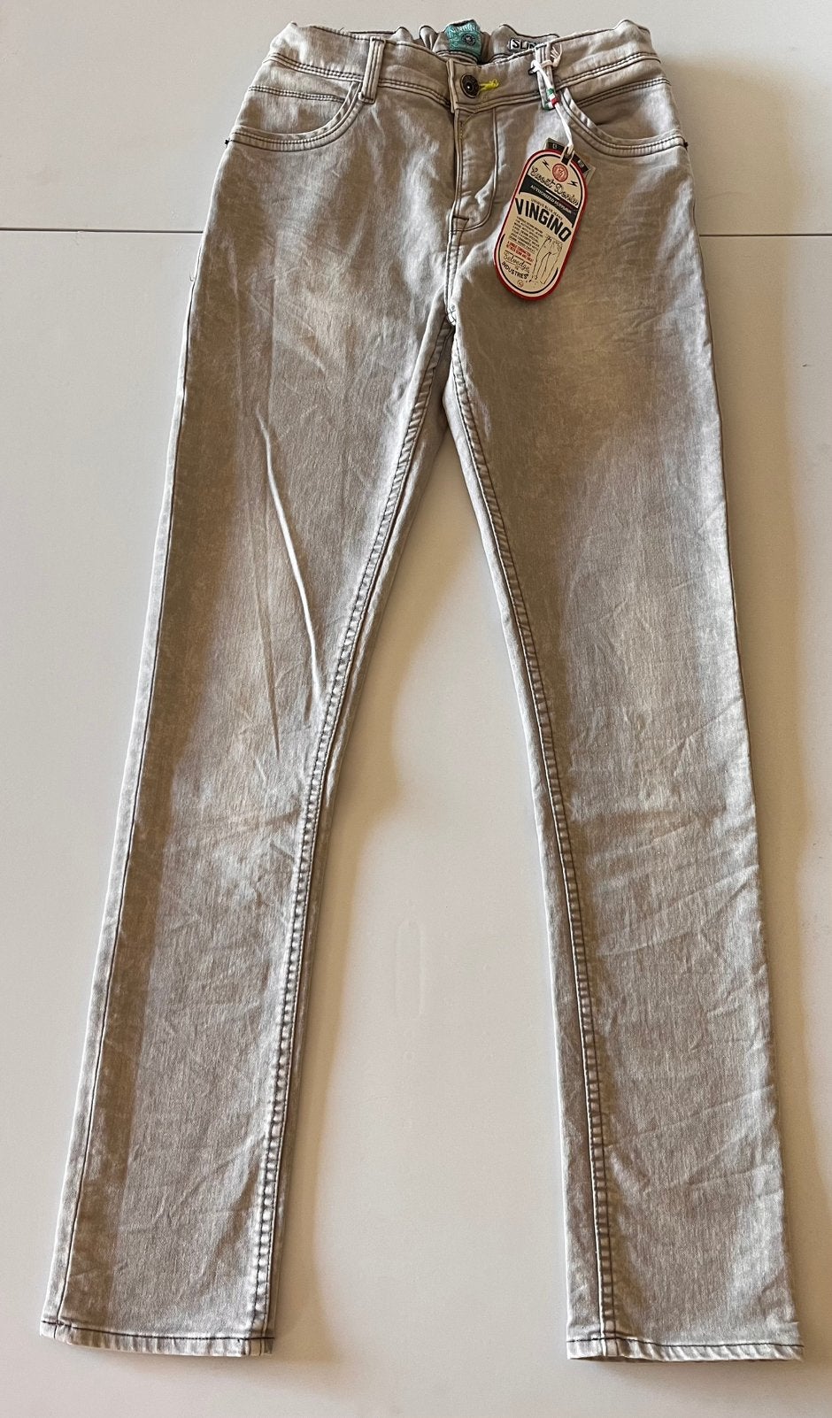 nieuw lichtgrijze jeansbroek VINGINO maat 164, 14 jaar, Kinderen en Baby's, Kinderkleding | Maat 170, Ophalen, Nieuw, Jongen of Meisje