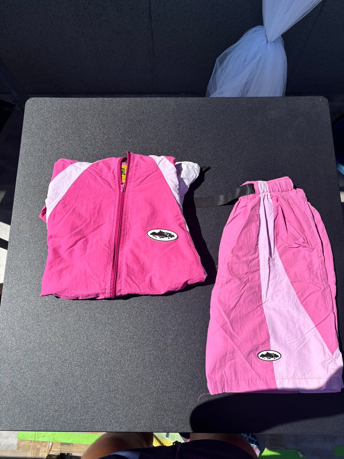 Pink corteiz windbreaker set, Ophalen of Verzenden, Zo goed als nieuw, Maat 46 (S) of kleiner
