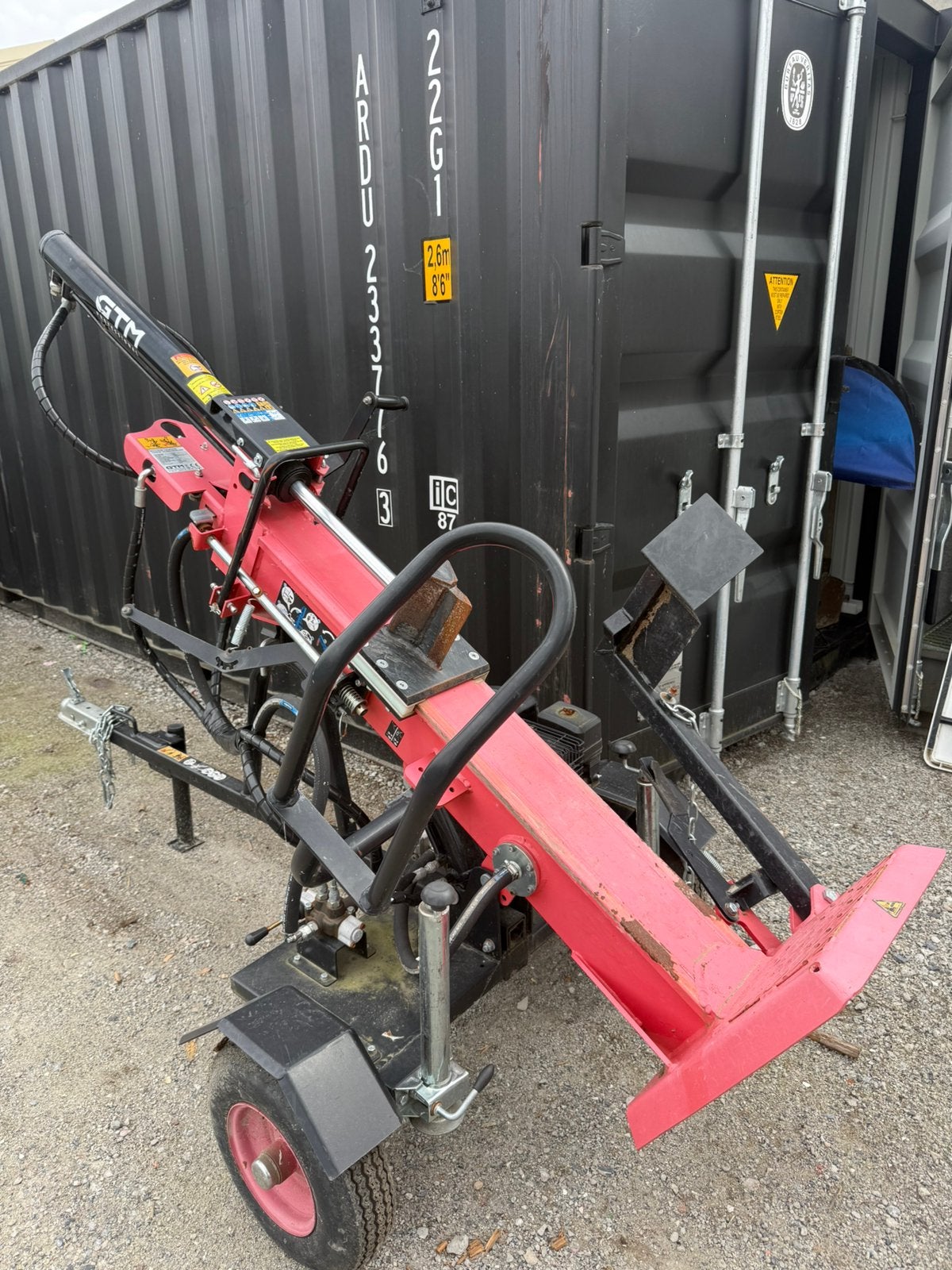 Houtklover kliefmachine, Enlèvement, Utilisé, Essence, Autoportant
