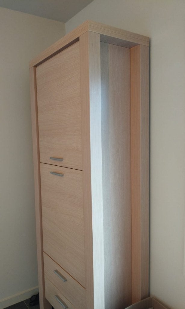 Hoge kast, Avec porte(s), 25 à 50 cm, Comme neuf, Enlèvement