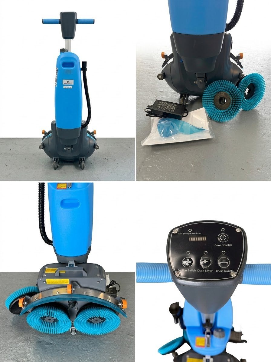 Schrobbmachibe, Bricolage & Construction, Matériel de nettoyage, Enlèvement, Neuf, Machine de nettoyage à brosse