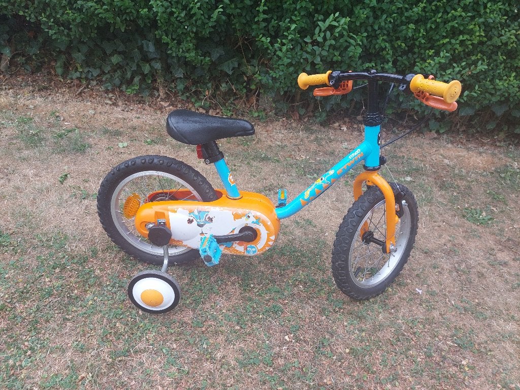 Vélo Garçons 14, Ophalen, Velgrem, 14 inch of minder, BTwin Décathlon