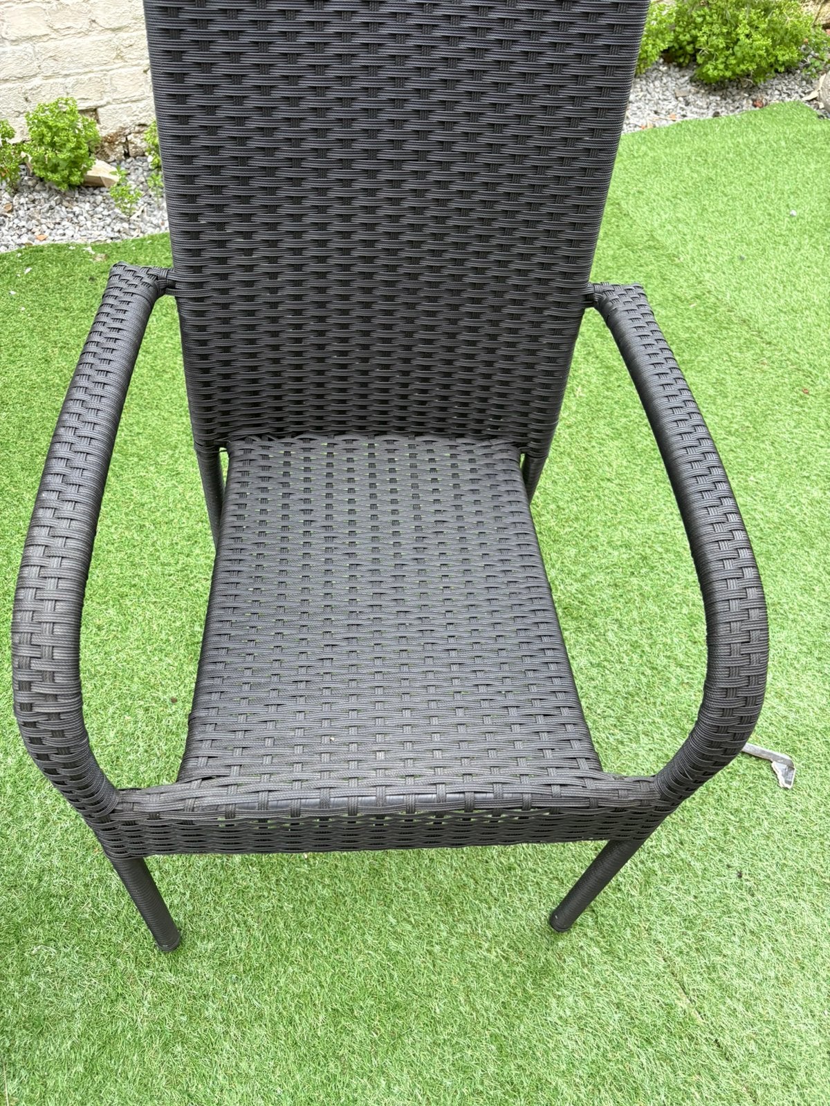 4 chaises de jardin en osier (neuves), Enlèvement, Comme neuf, Osier