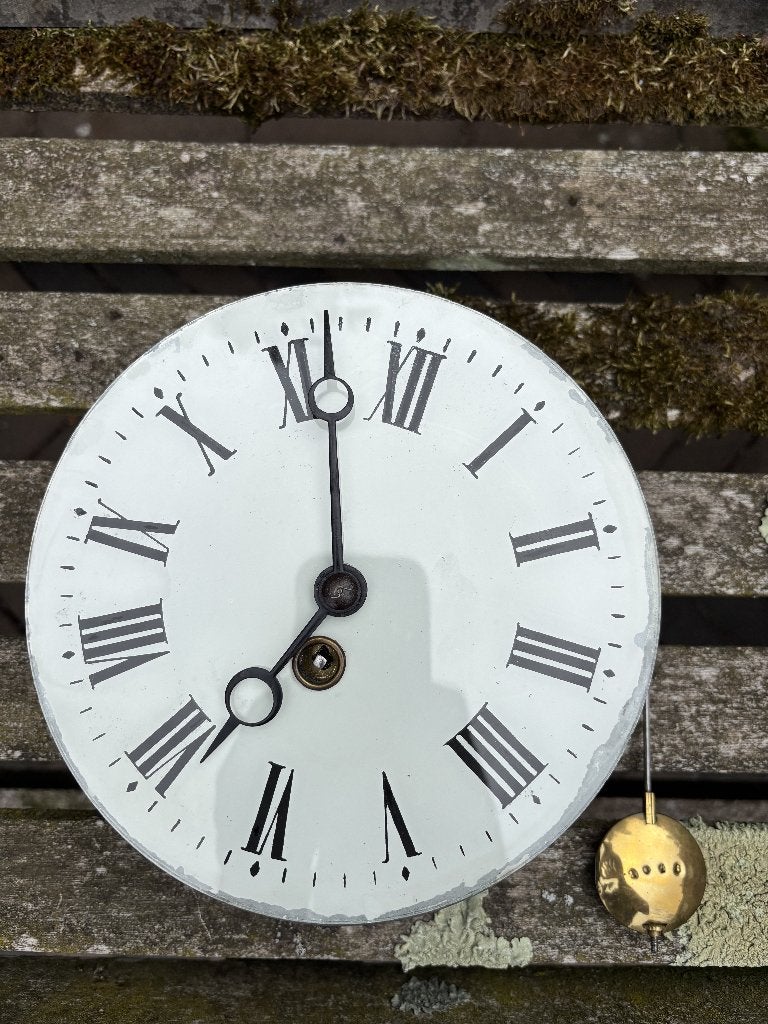 Messing klokkenbinnenwerk 2018 met wijzerplaat en slinger, Ophalen of Verzenden