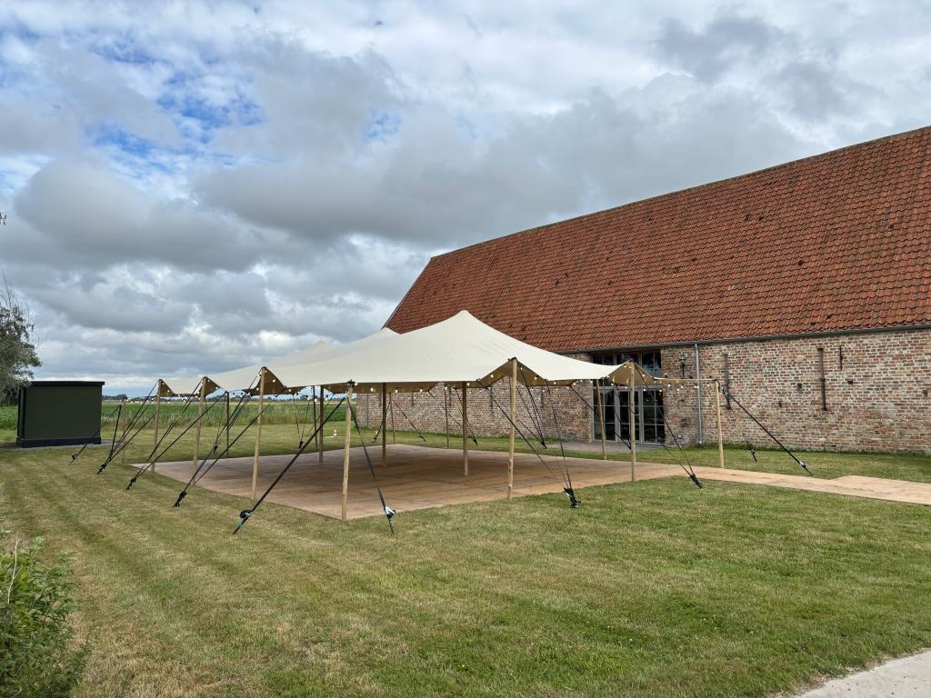 STRETCHTENT  TE  HUUR 10x15m, Enlèvement, Comme neuf