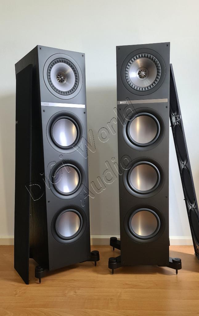 KEF Q700 en élégant frêne noir, Autres marques, Enlèvement ou Envoi, Comme neuf, Haut-parleurs Frontaux, Arrière ou Stéréo
