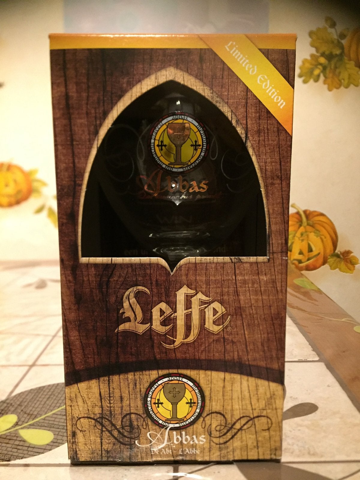 Lot de 3 verres à bière Leffe vintage édition limitée, Collections, Verres & Petits Verres, Enlèvement ou Envoi, Neuf, Verre à bière