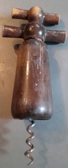 tire bouchon vintage en bois brun et lisse, Ophalen of Verzenden, Gebruikt