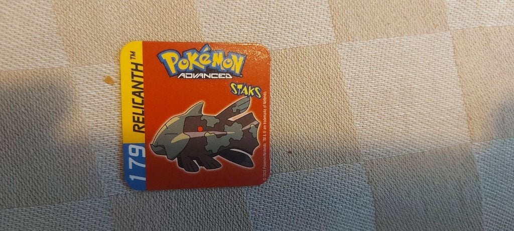 jouet magnétique Pokemon Panini Sticks Relicanth 2003, Enlèvement ou Envoi, Neuf