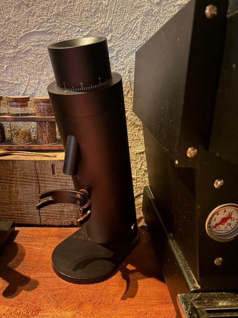 Option-O Lagom P64 grinder, Elektronische apparatuur, Koffiezetapparaten, Gebruikt, 10 kopjes of meer, Koffiemachine, Koffiebonen