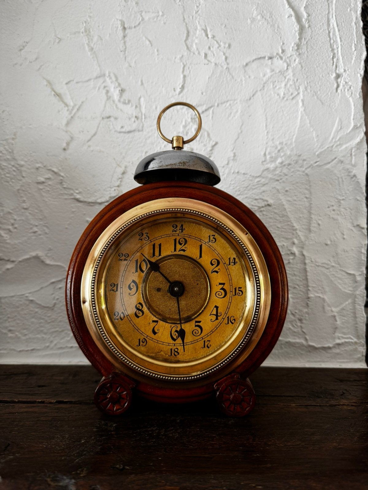 Houten wekker junghans, Antiek en Kunst, Ophalen of Verzenden