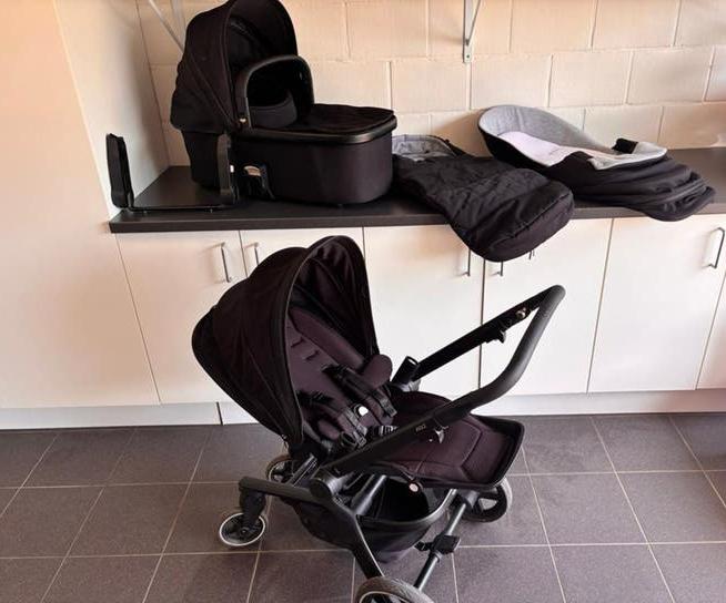 Joolz Hub + black COMPLETE SET INCL VOETENZAK & COCOON, Enlèvement, Comme neuf, Couverture pieds