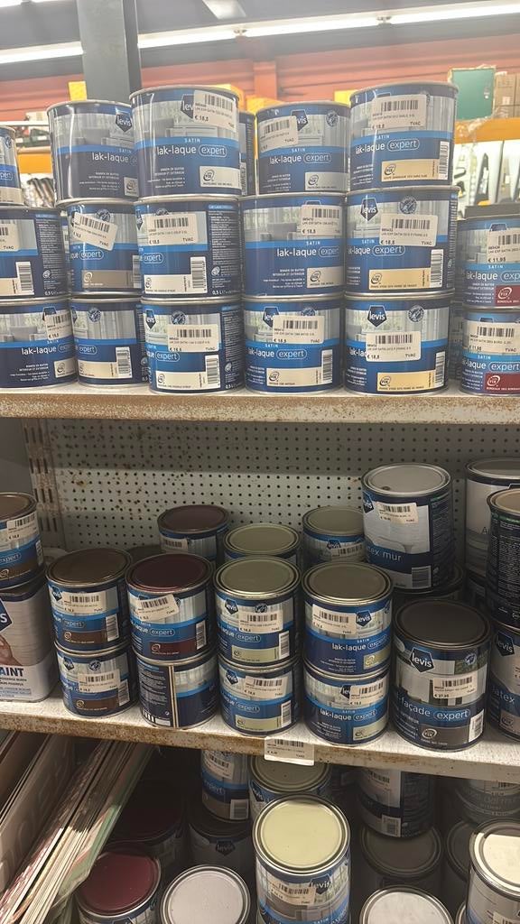 Peinture levis lak expert 50cl, Bricolage & Construction, Peinture, Vernis & Laque, Moins de 5 litres, Enlèvement, Neuf, Laque