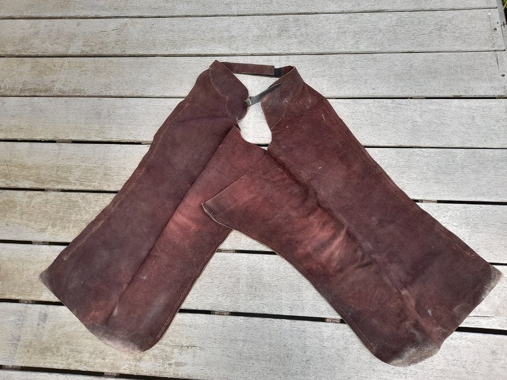 Chaps western ZGAN marron taille L, Animaux & Accessoires, L, BR, Marron, Comme neuf
