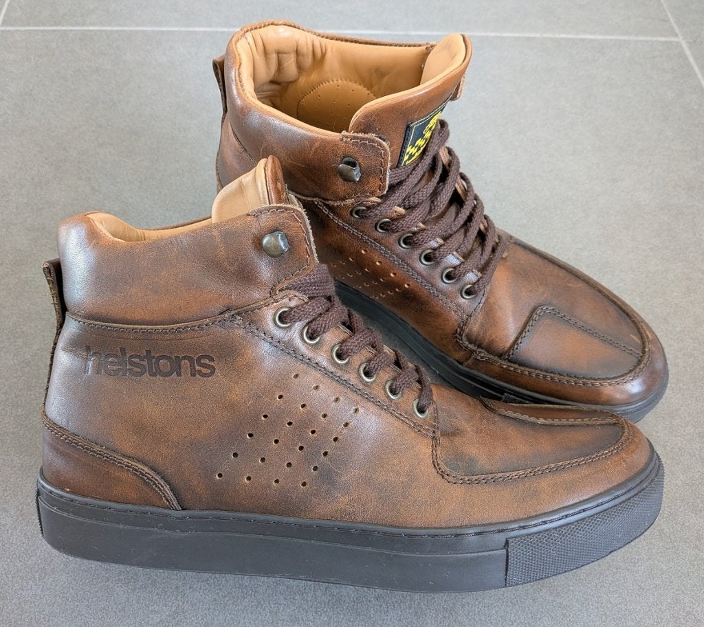 Espadrilles de moto Helstons Glen - Marron - Taille 42, Motos, Seconde main, Helstons, Hommes, Bottes