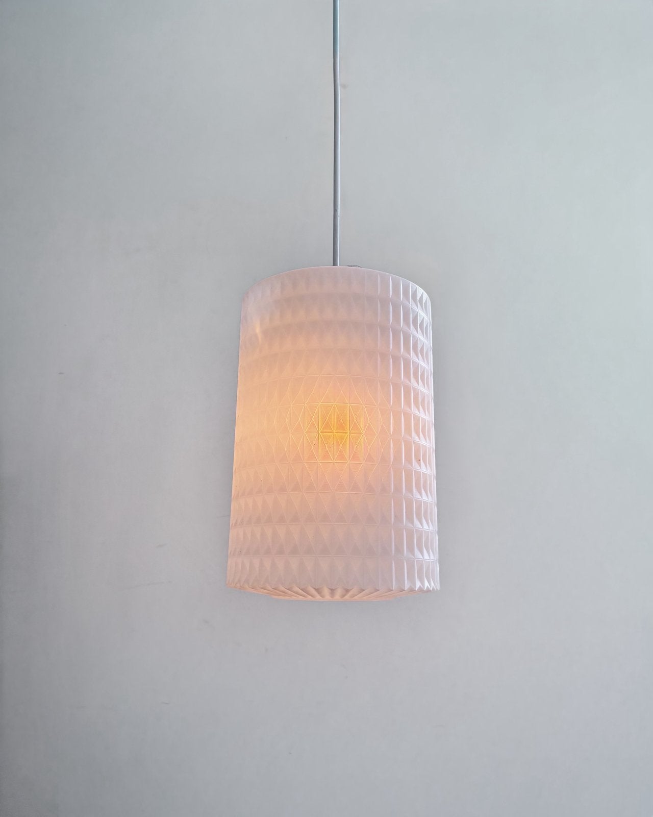 Vintage kunststof hanglamp, Ophalen of Verzenden, Gebruikt, Kunststof