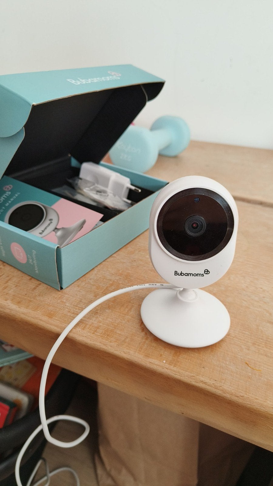 Bubamoms baby monitor night vision + 32GB SD card - 20€, Audio, Tv en Foto, Ophalen
