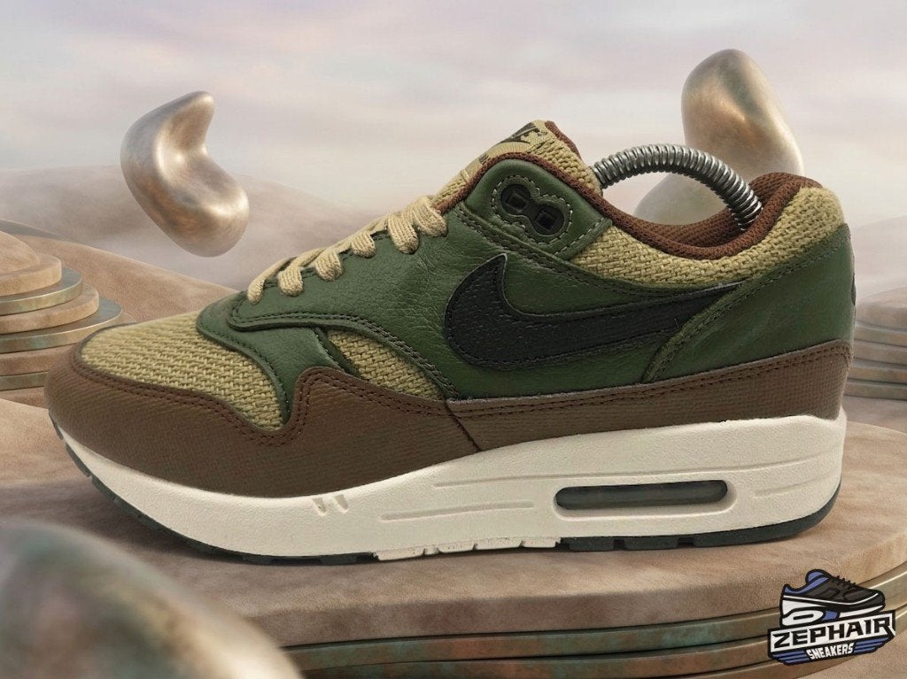 Nike Air Max 1 'Medium Olive/Cacao' EU42 2024, Vêtements | Hommes, Chaussures, Enlèvement ou Envoi, Nike, Brun, Porté