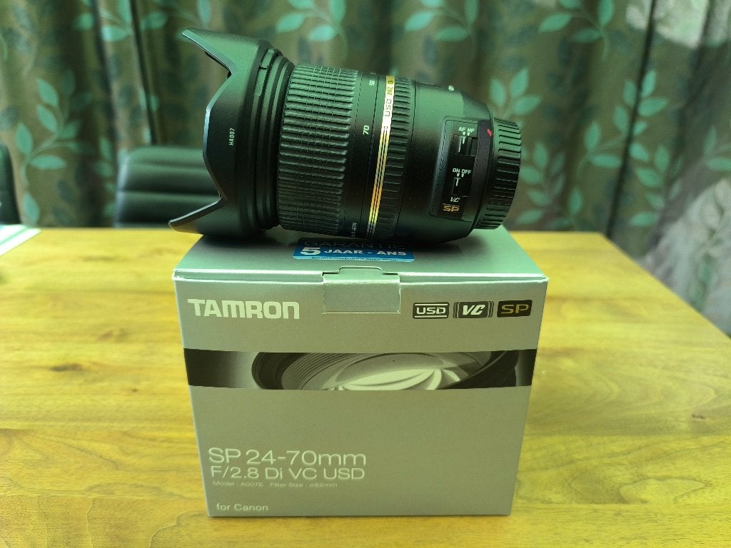 Tamron lens 24-70 2.8 voor Canon, Filtre inclus, Téléobjectif, Comme neuf, Enlèvement