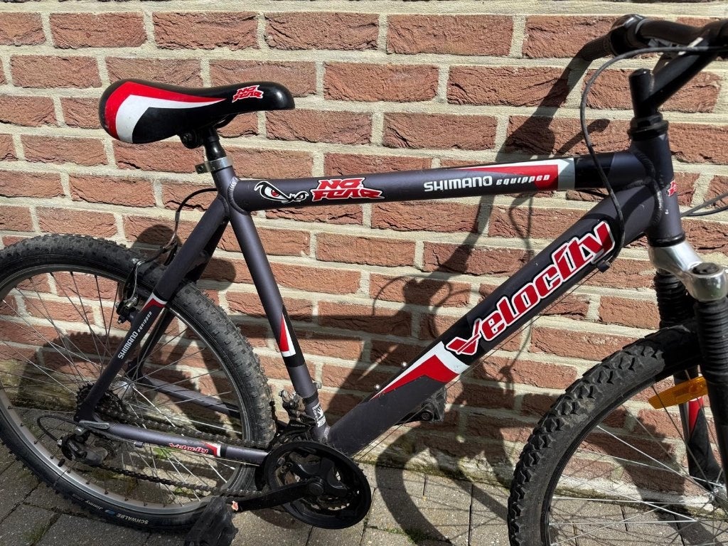 Mountain bike - Velocity No Fear, Gebruikt, Hardtail, Velgrem, 53 tot 57 cm