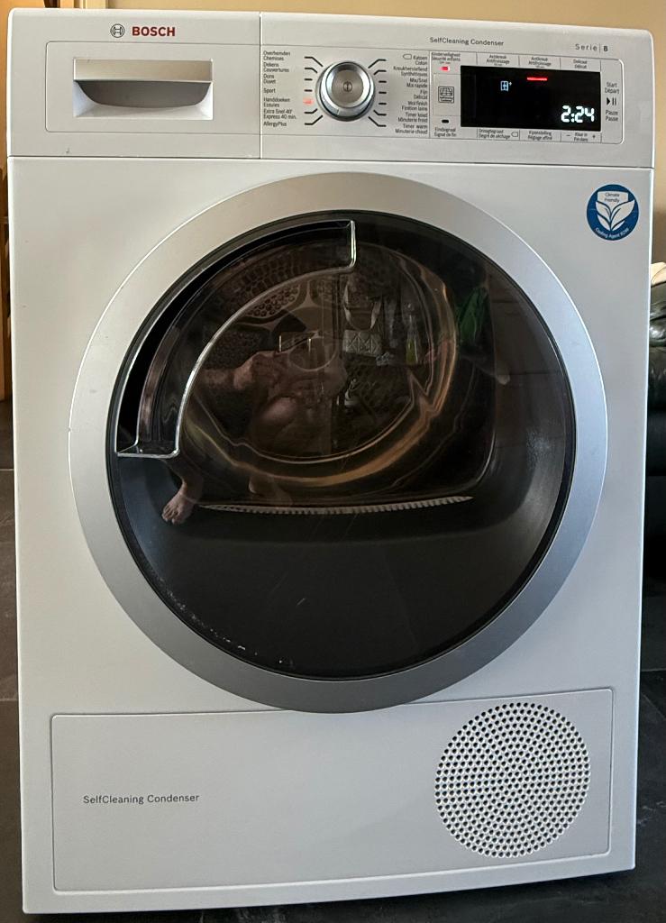 Sécheur à pompe à chaleur Bosch série 8 A+++, Electroménager, Sèche-linge, Chargeur frontal, Enlèvement, Utilisé, À condensation