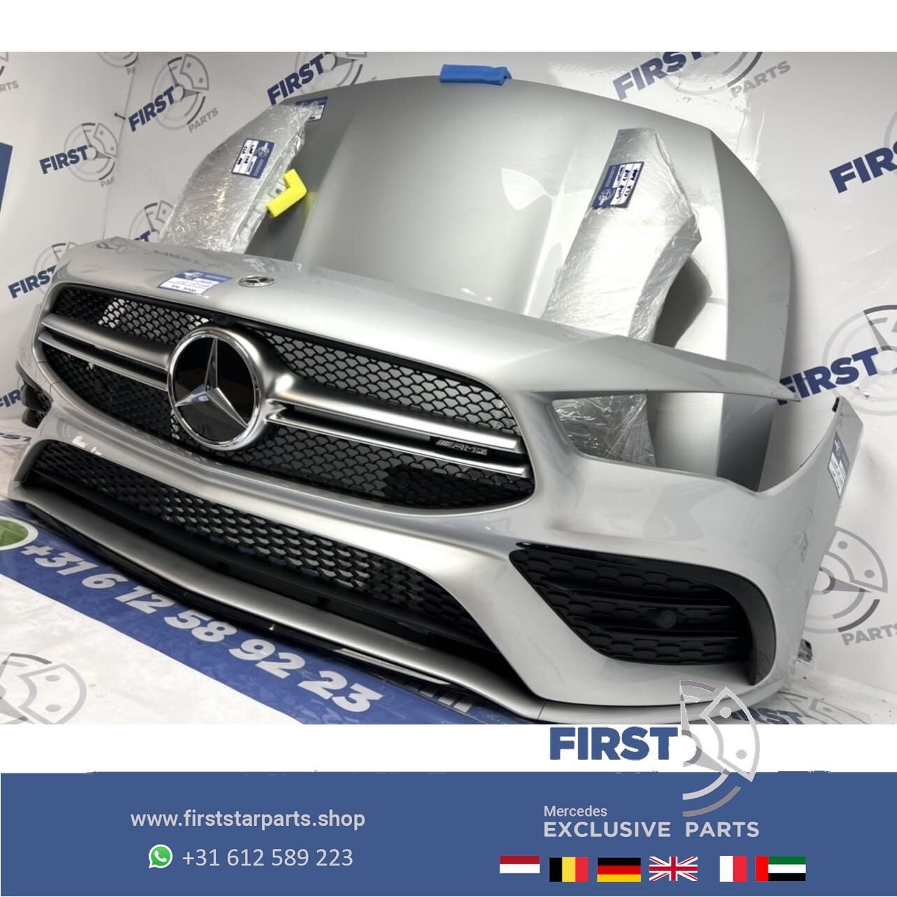 W118 C118 CLA 35 AMG VOORKOP ZILVER GRIJS origineel Mercedes, Utilisé, -, Avant, -