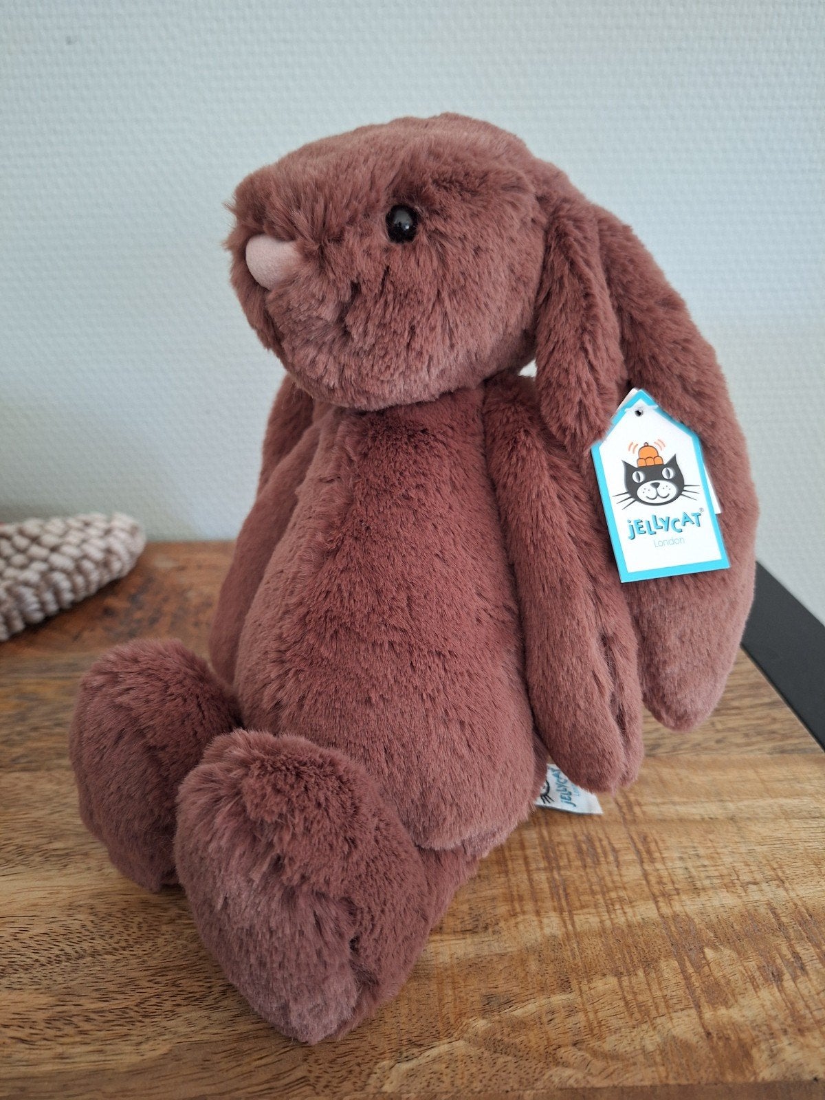 jellycat bashful fudge bunny medium, Kinderen en Baby's, Ophalen of Verzenden, Met label, Jellycat
