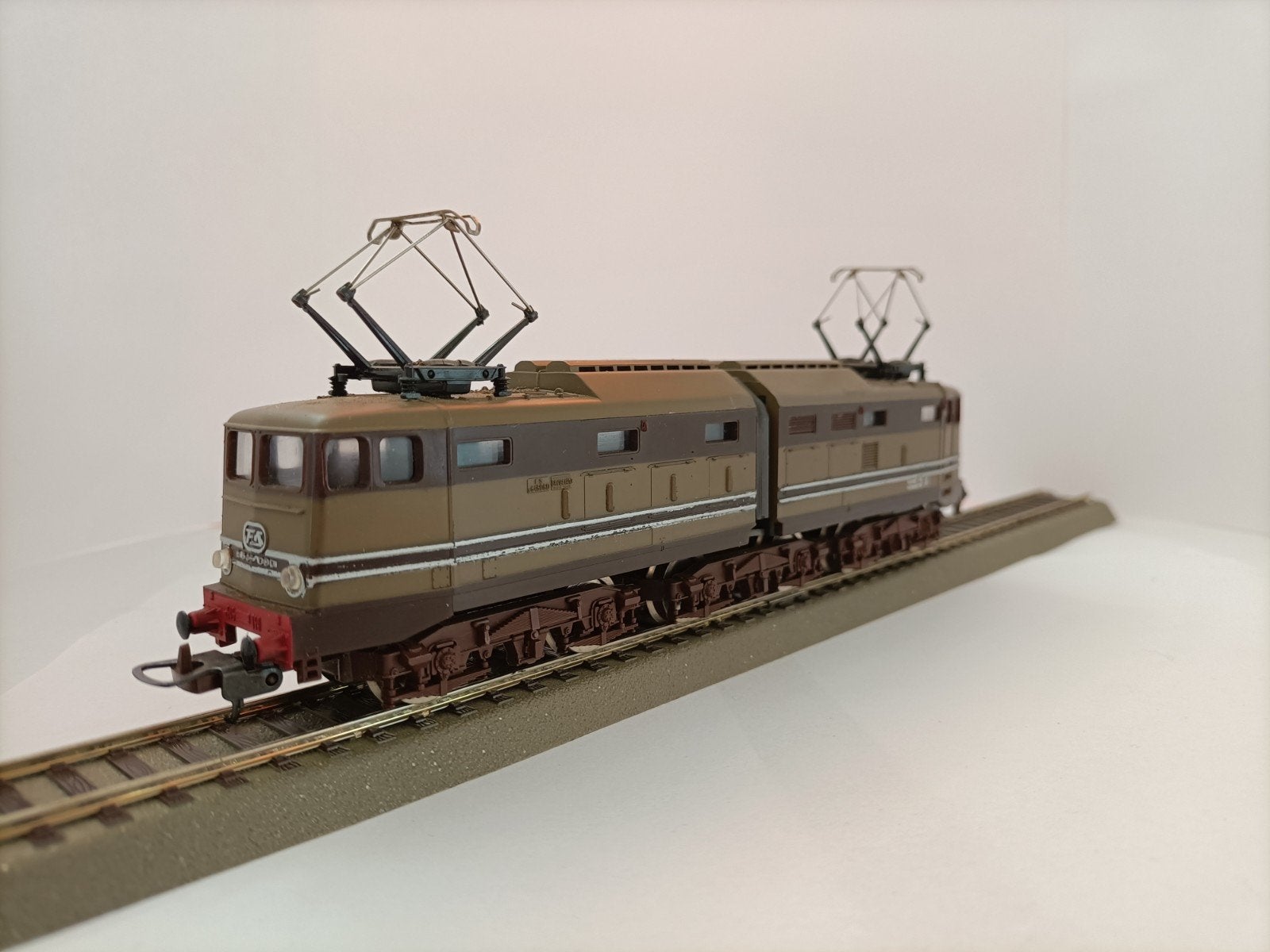 Vintage Lima HO - Gelede Elektrische Locomotief FS E.645, Ophalen, Analoog, Lima, Gelijkstroom