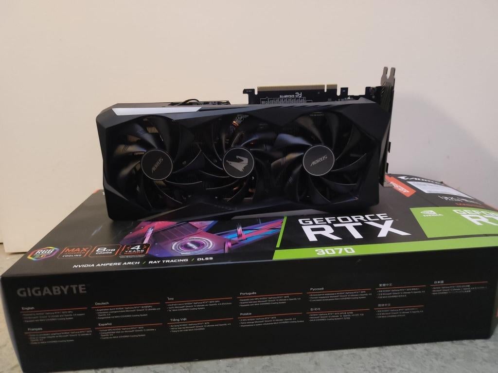 Aorus Geforce RTX 3070 Master 8G, Informatique & Logiciels, Cartes vidéo, GDDR6, PCI-Express 4, Enlèvement, Utilisé