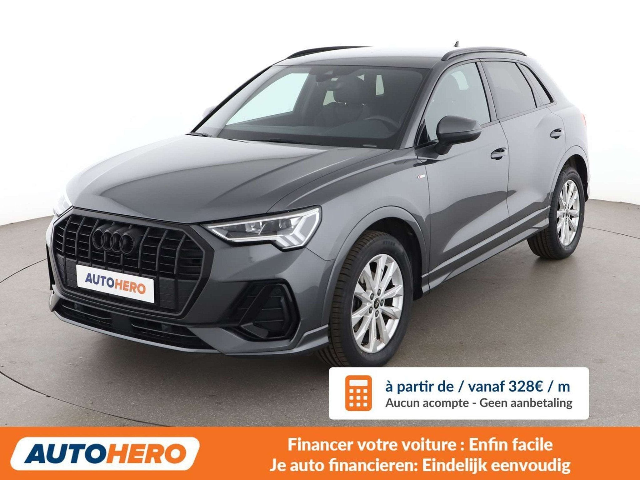 Audi Q3 35 TFSI Mild-Hybrid S line (automatique), Autos, Argent ou Gris, Achat, Anti démarrage, Noir