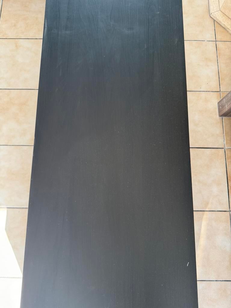 Ikea zwart tv meubel, Ophalen, Gebruikt, Overige materialen, 100 tot 150 cm