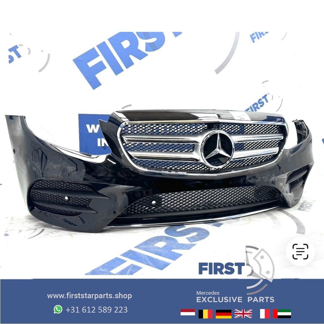 BUMPER W213 AMG Voorbumper compleet E Klasse 2016-2019 zwart, Utilisé, -, Avant, -