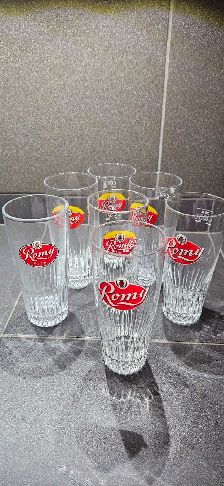 Verres pils ROMY, Collections, Enlèvement ou Envoi