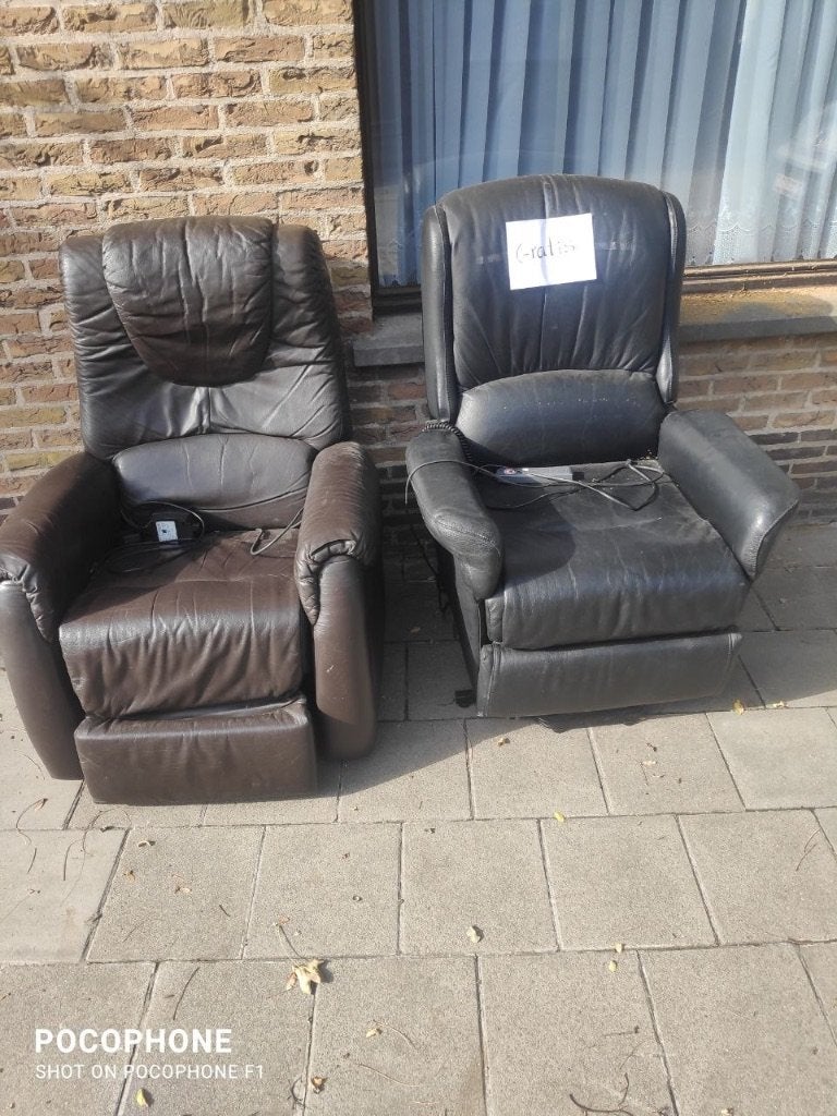 gratis elektrische relax zetel, Huis en Inrichting, Ophalen, Gebruikt, Eenpersoons, 100 tot 125 cm