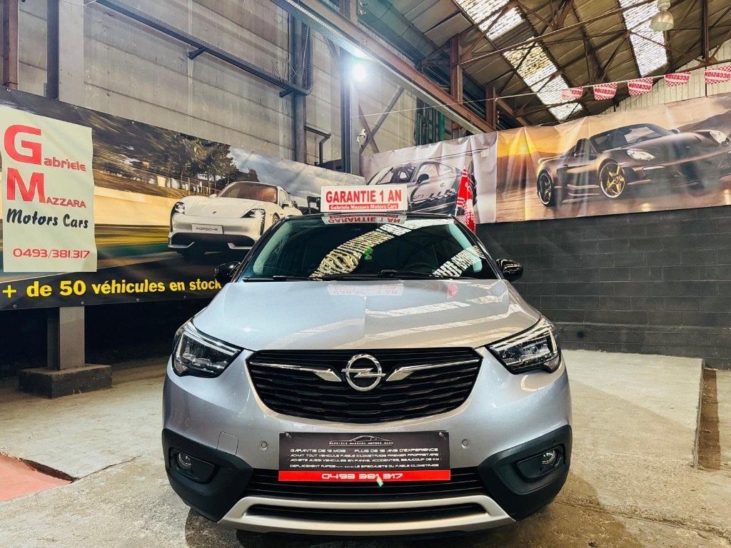Opel Crossland X Crossland X 1.2 Turbo CarPlay Caméra, Autos, Opel, Cuir, Argent ou Gris, Achat, Euro 6