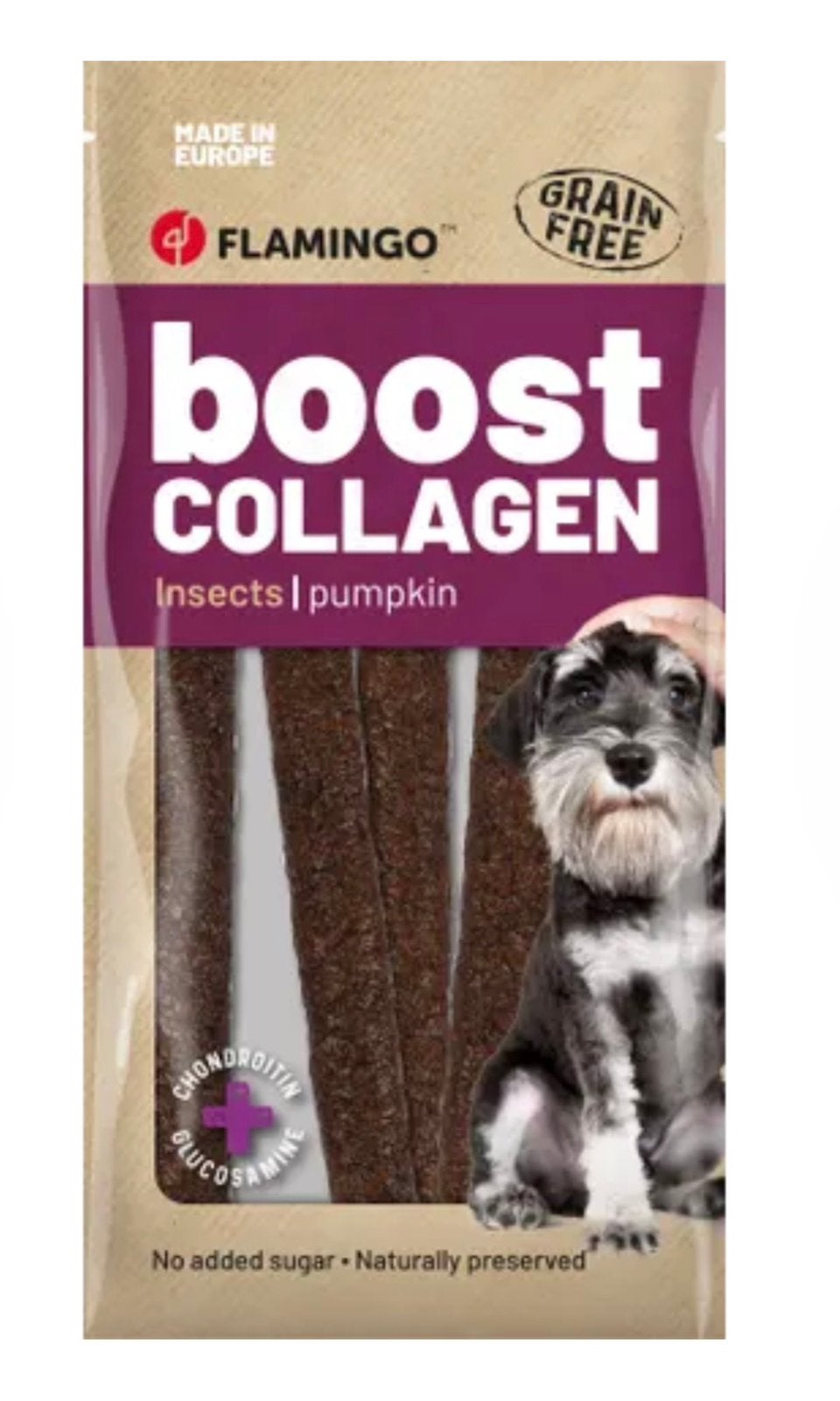 SNACK BOOST WORST MET INSECTEN & COLLAGEEN, Ophalen of Verzenden, Hond