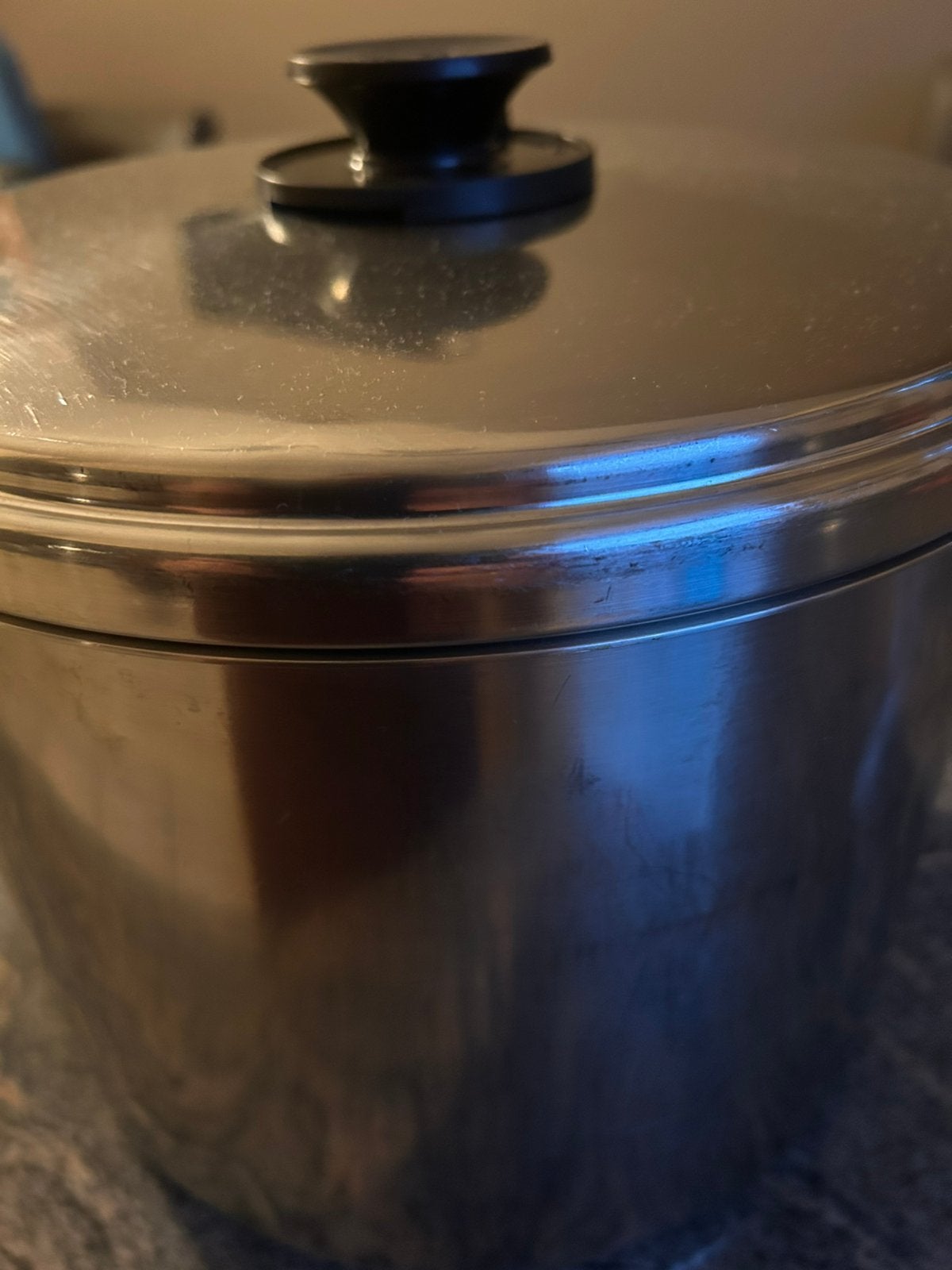 Demeyere soeppot met deksel 7,5 l - niet voor inductie, Huis en Inrichting, Ophalen, Overige materialen, Demeyere, Met deksel