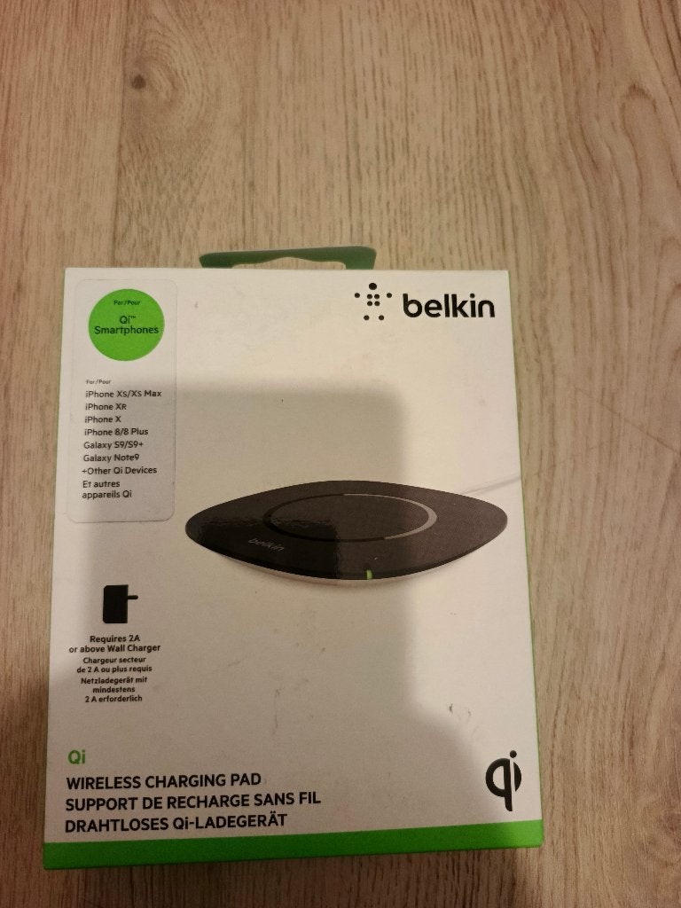 Chargeur sans fil Belkin Qi 5 W avec câble USB, Neuf, Chargeur sans fil, Micro-USB, Enlèvement