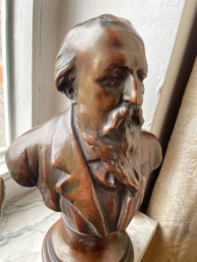 Antiek beeld gesigneerd, Antiek en Kunst, Ophalen, Brons