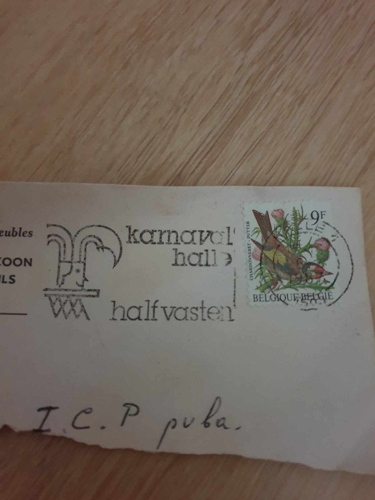 Carnaval Halle postafstempeling 1987, Ophalen of Verzenden