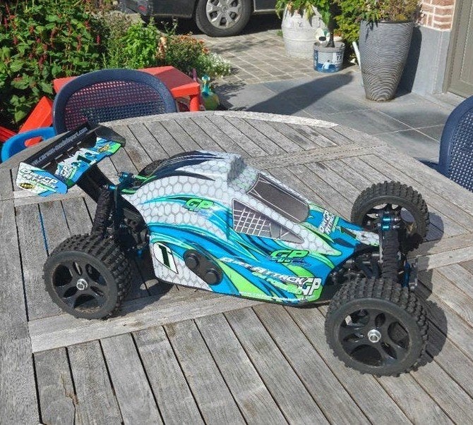 Carson Dirt Attack GP 3.0 - 1:5 4WD 30cc benzine buggy, Ophalen, Benzine, Gebruikt, Auto offroad