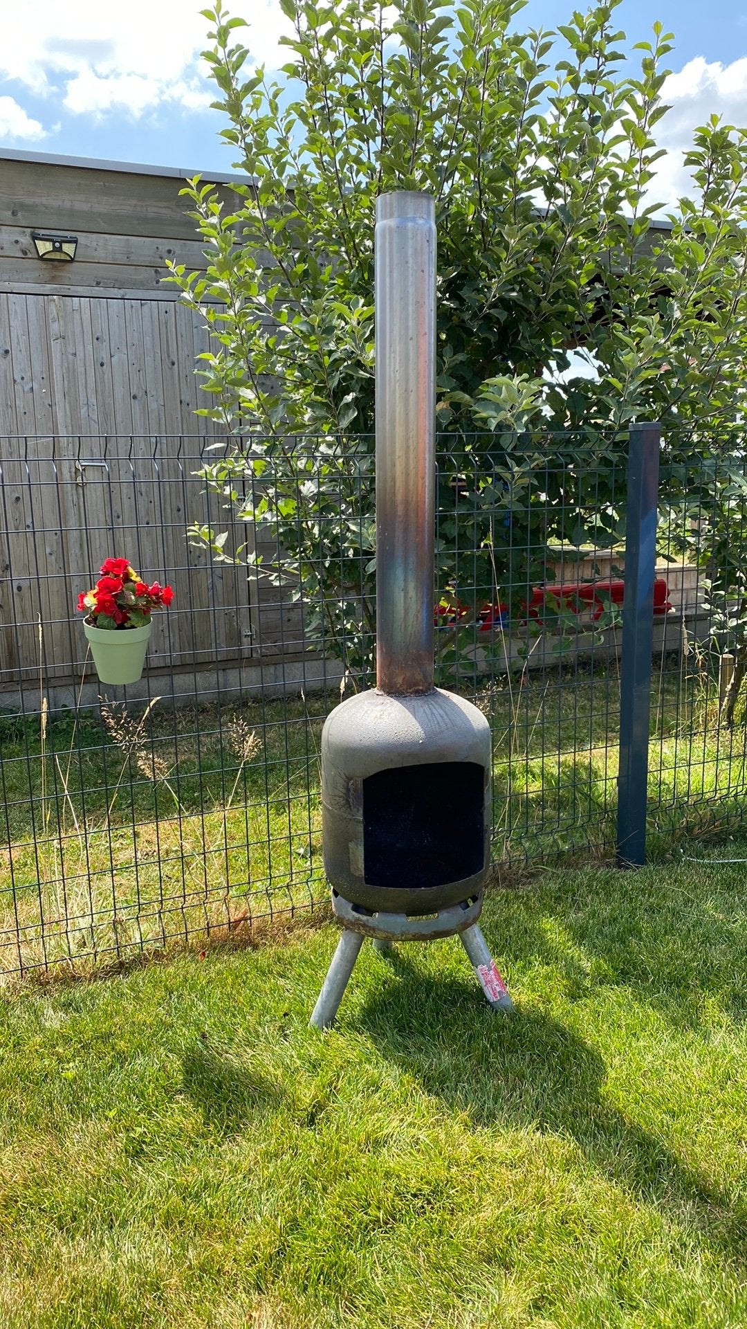 Tuinkachel gasfles, Ophalen, Gebruikt