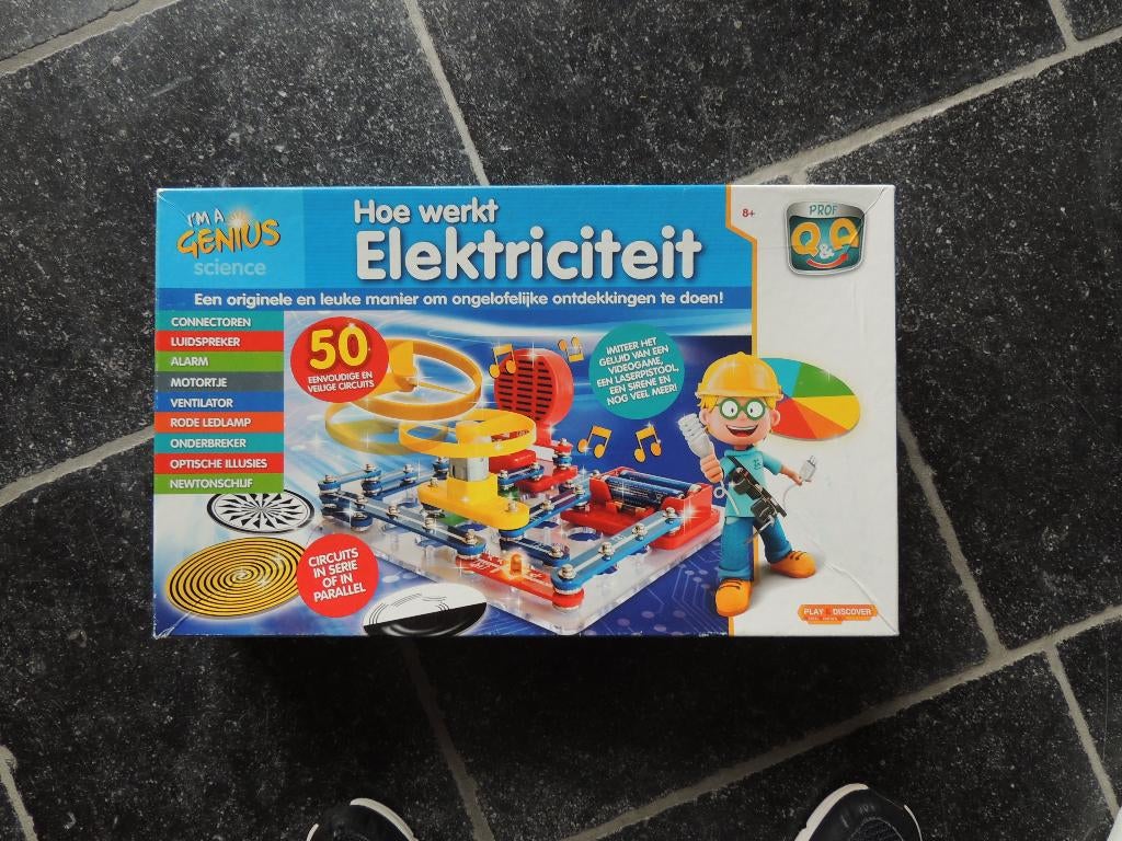 Q&A "Hoe werkt elektriciteit" -, Kinderen en Baby's, Speelgoed | Educatief en Creatief, Ophalen, Zo goed als nieuw, Knutselen